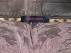 Roberto Cavalli brown leather pants