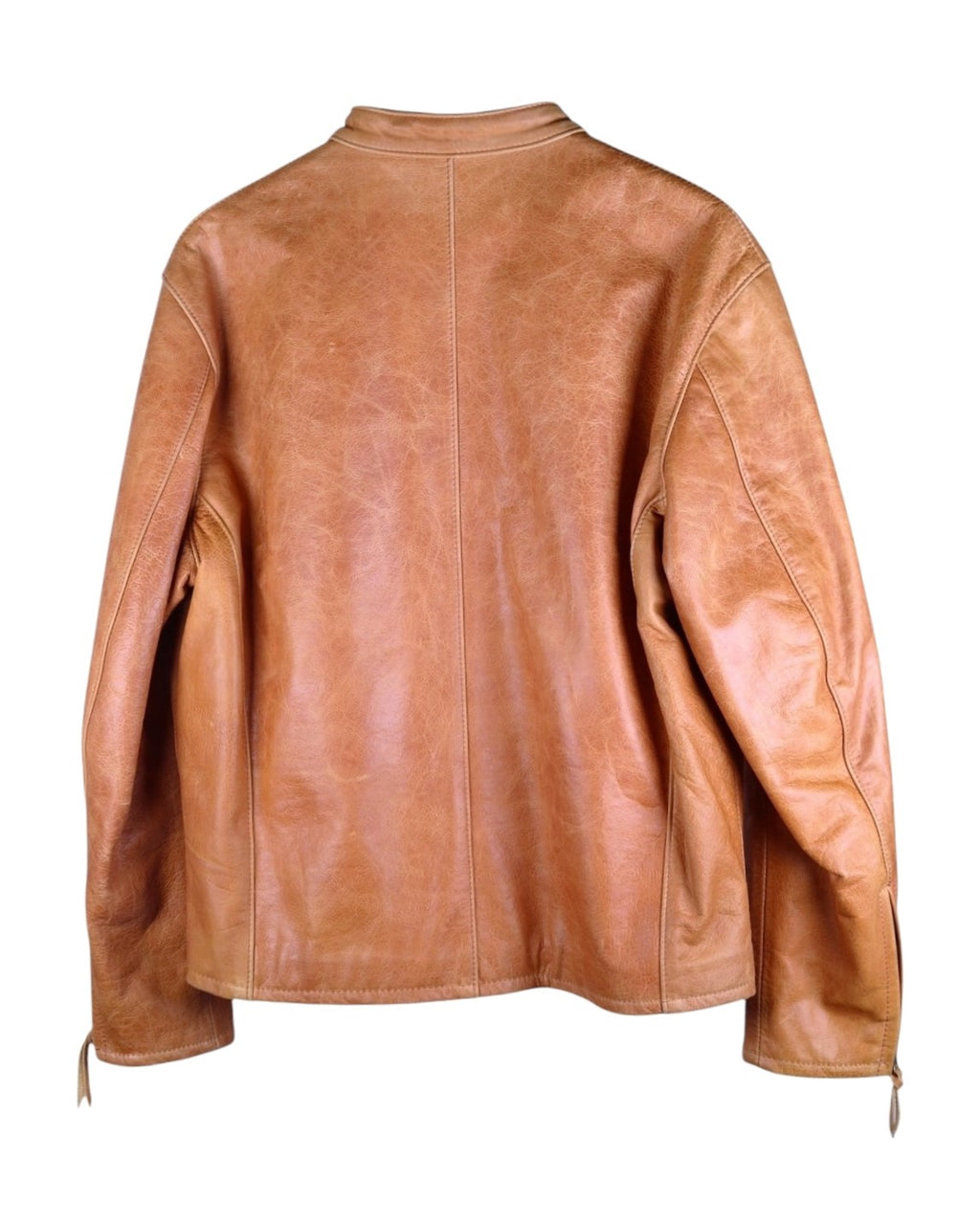 Schott tan-beige leather jacket