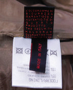 Roberto Cavalli brown leather pants
