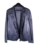 John Varvatos black leather jacket
