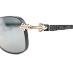Chrome Heart Sunglasses black wood frame