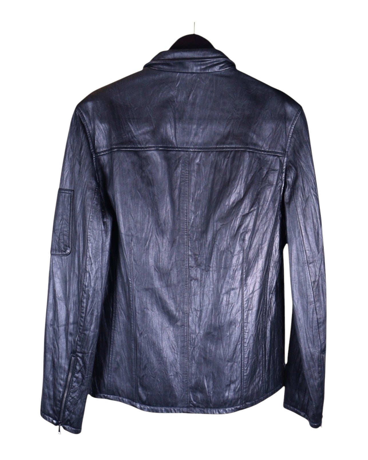 John Varvatos black leather jacket