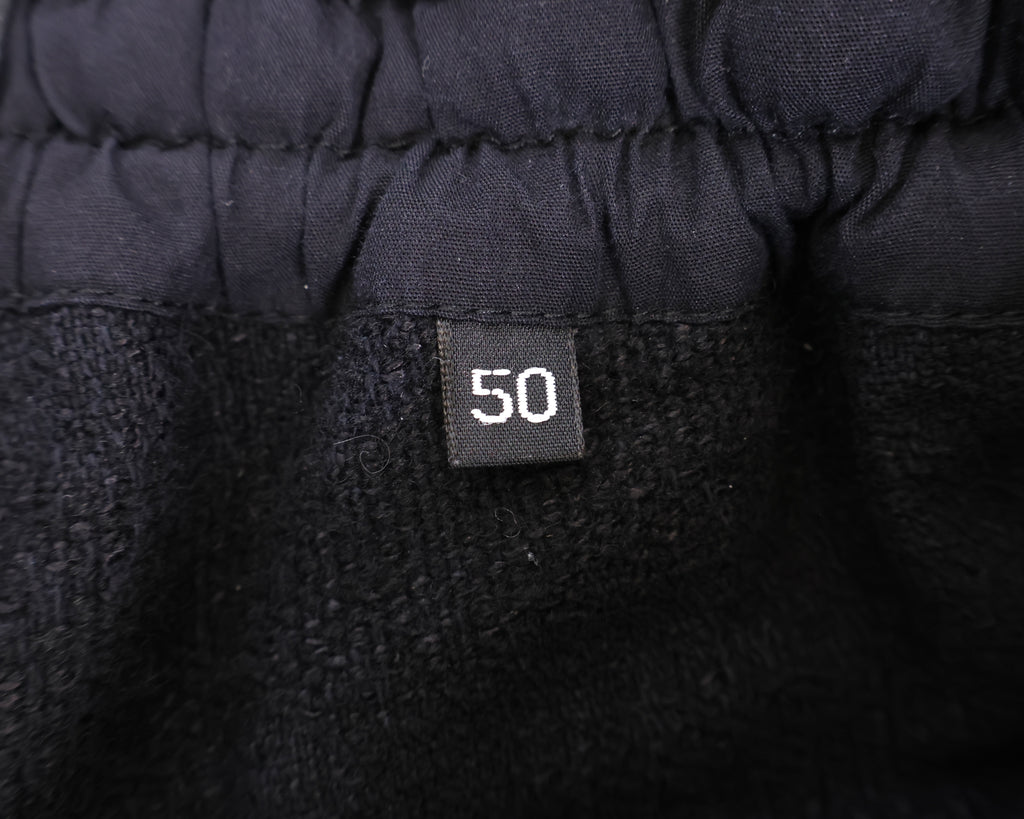 Damir Doma black sweatpants with leather patch