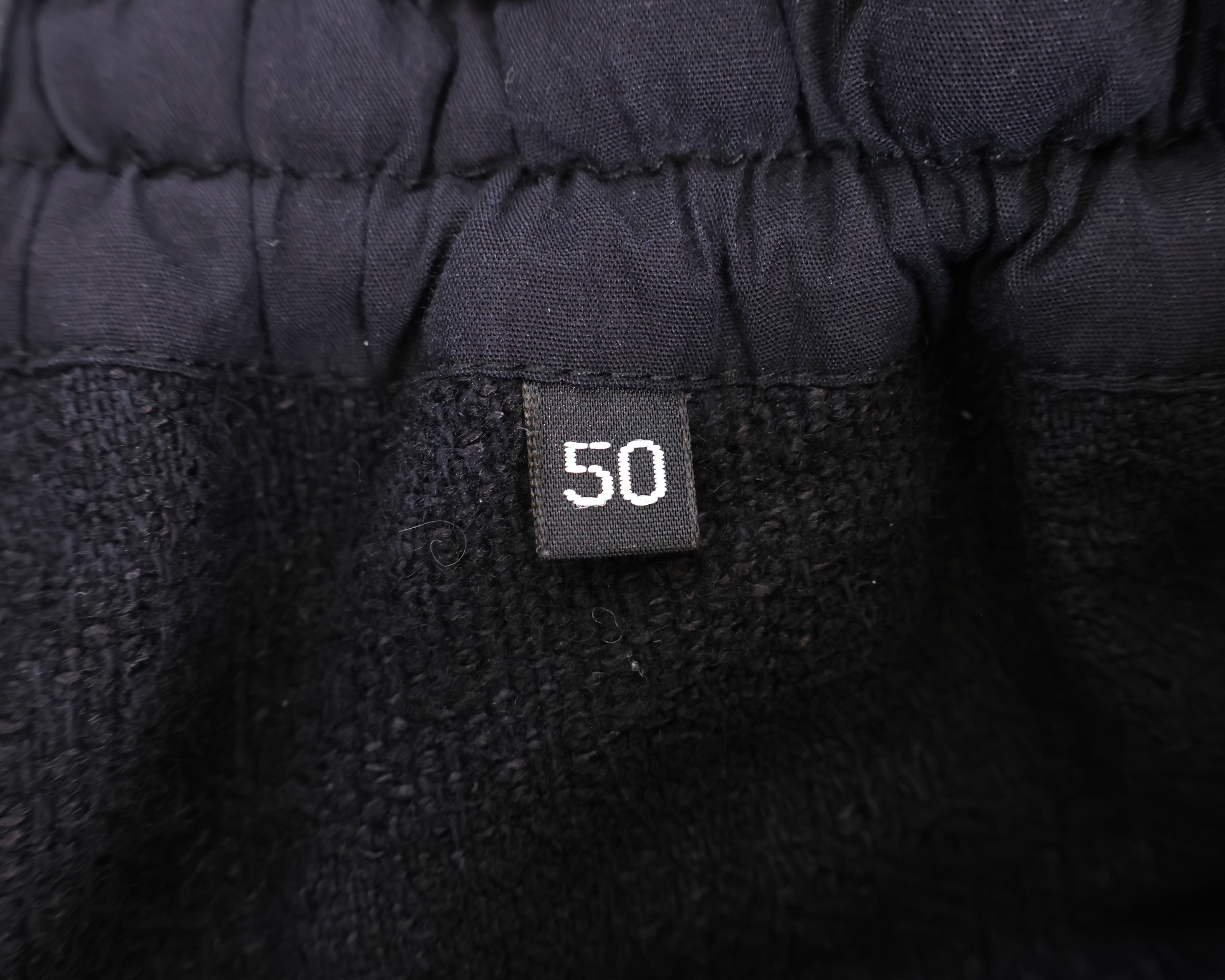 Damir Doma black sweatpants with leather patch