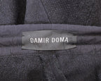 Damir Doma black sweatpants with leather patch