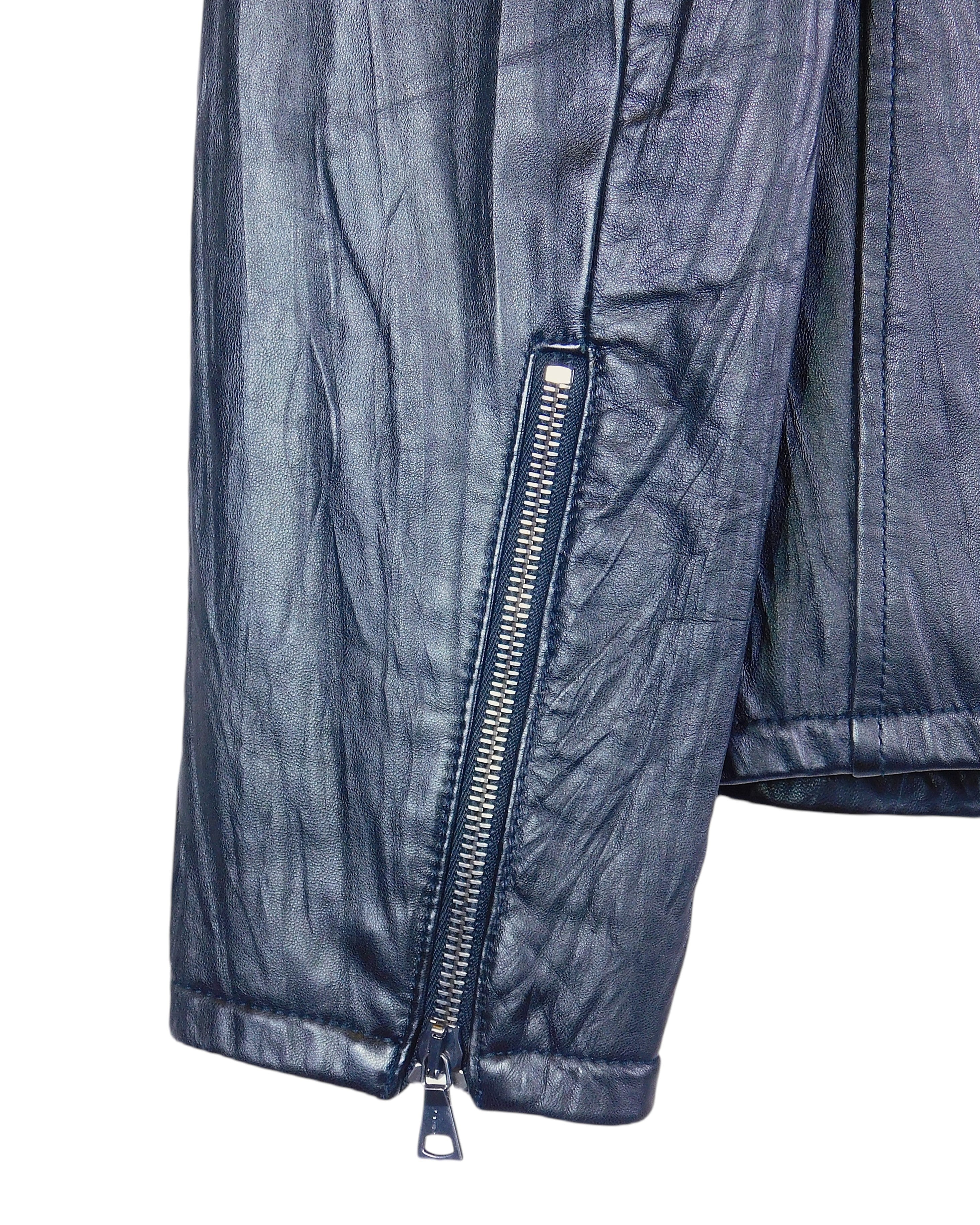 John Varvatos black leather jacket