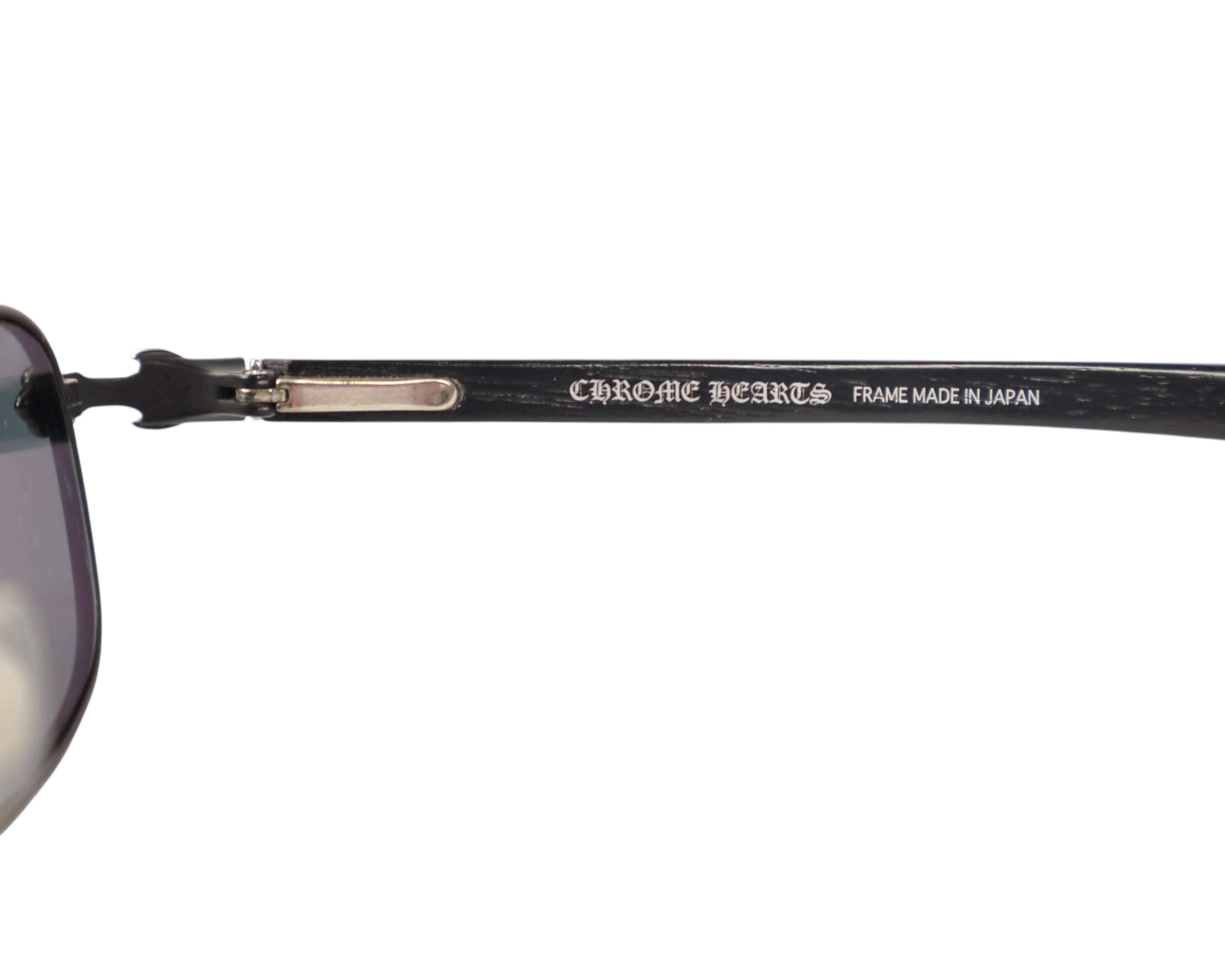 Chrome Heart Sunglasses black wood frame