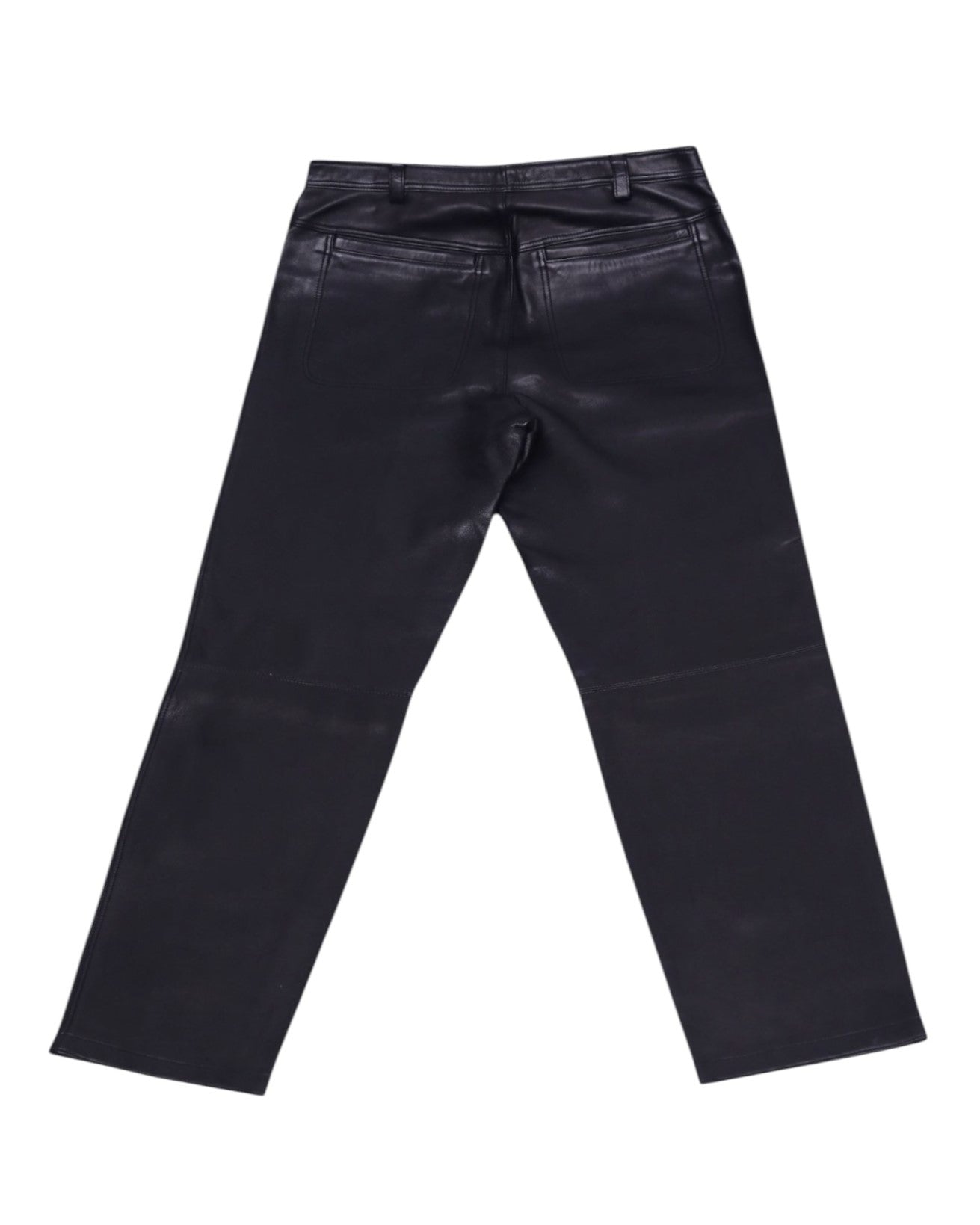 Gianni Versace black leather pants