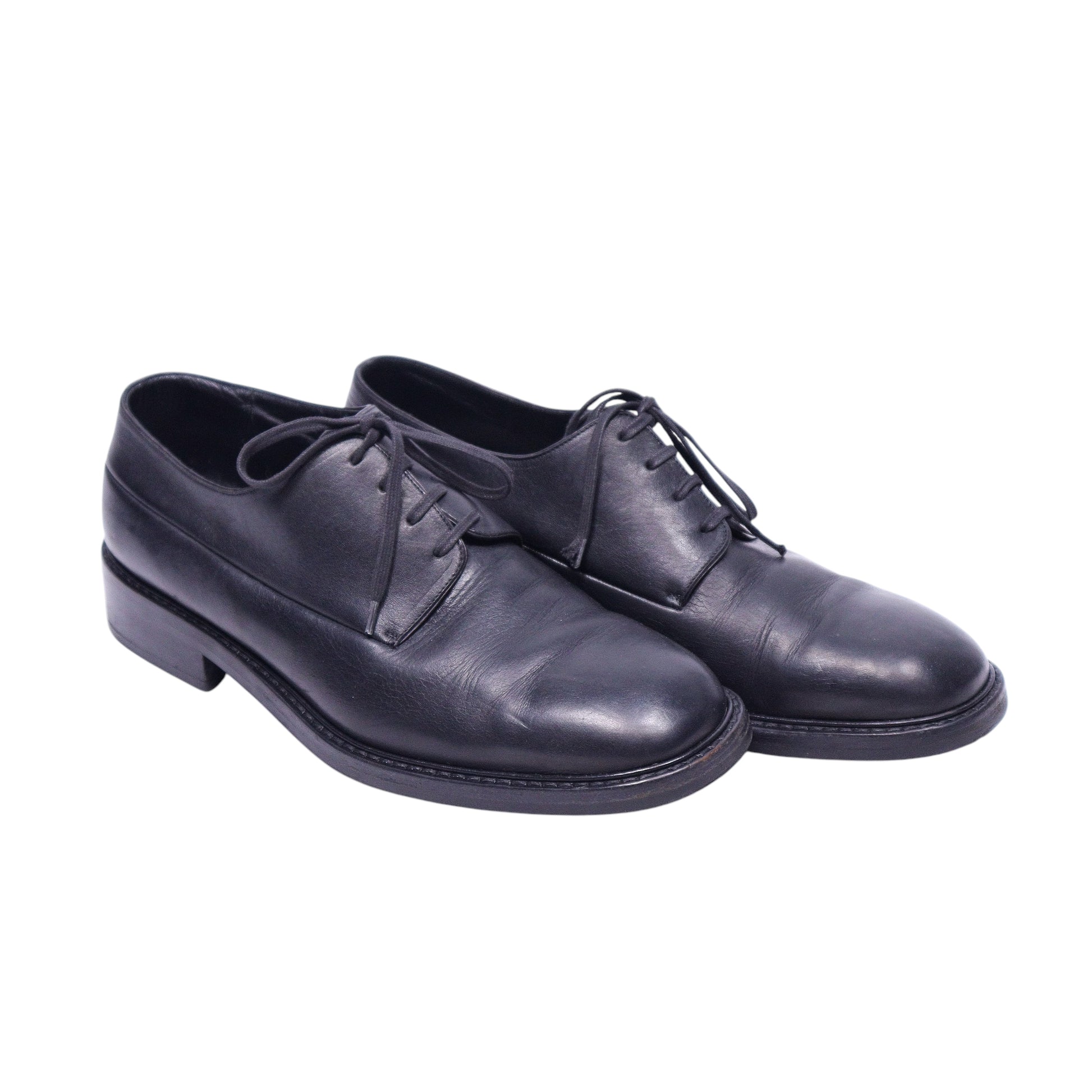 Christian Dior black leather shoes
