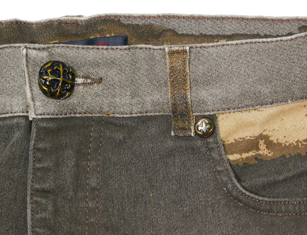 Roberto Cavalli Y2K brown vintage denim pants