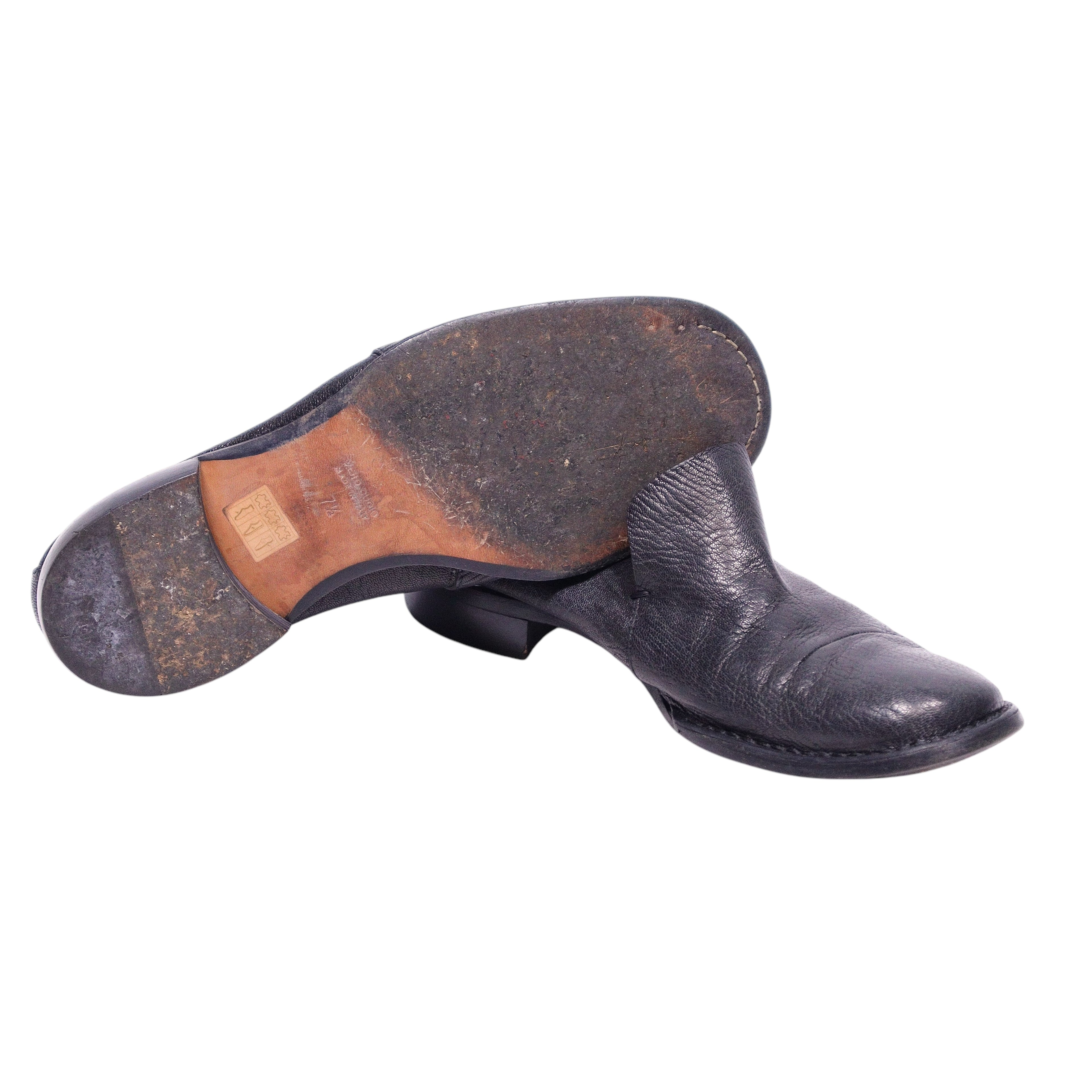 Costume National black Leather Loafers