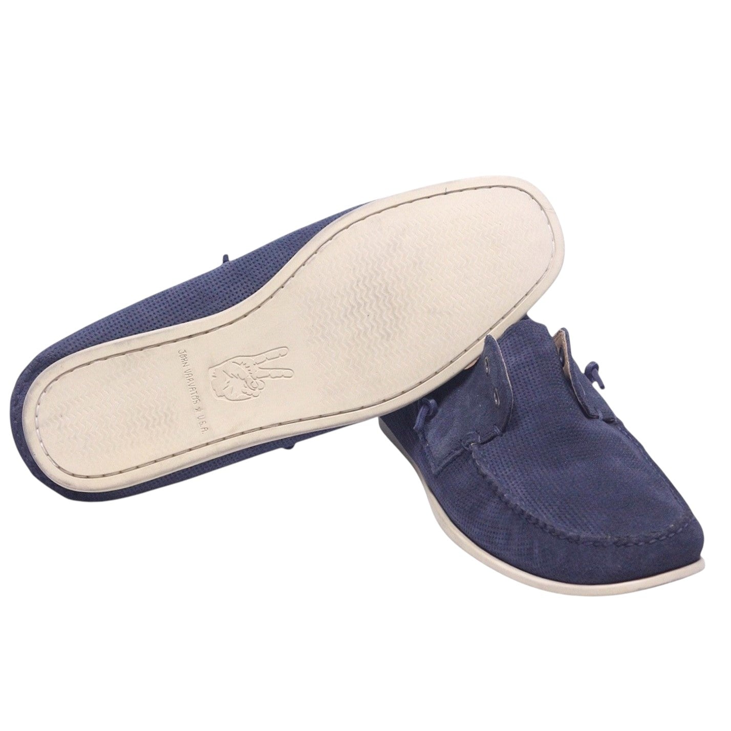 John Varvatos star USA navy boat shoes