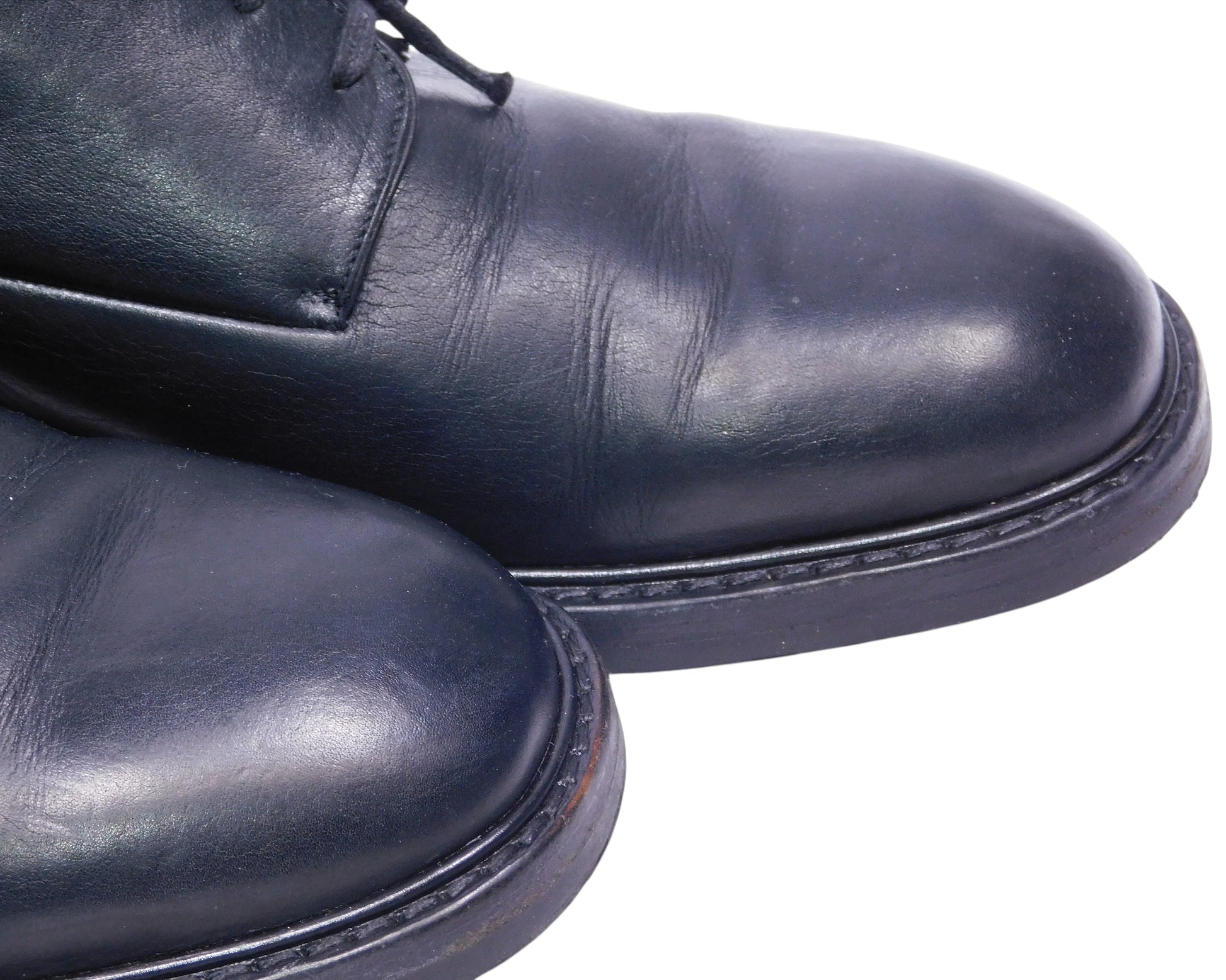 Christian Dior black leather shoes