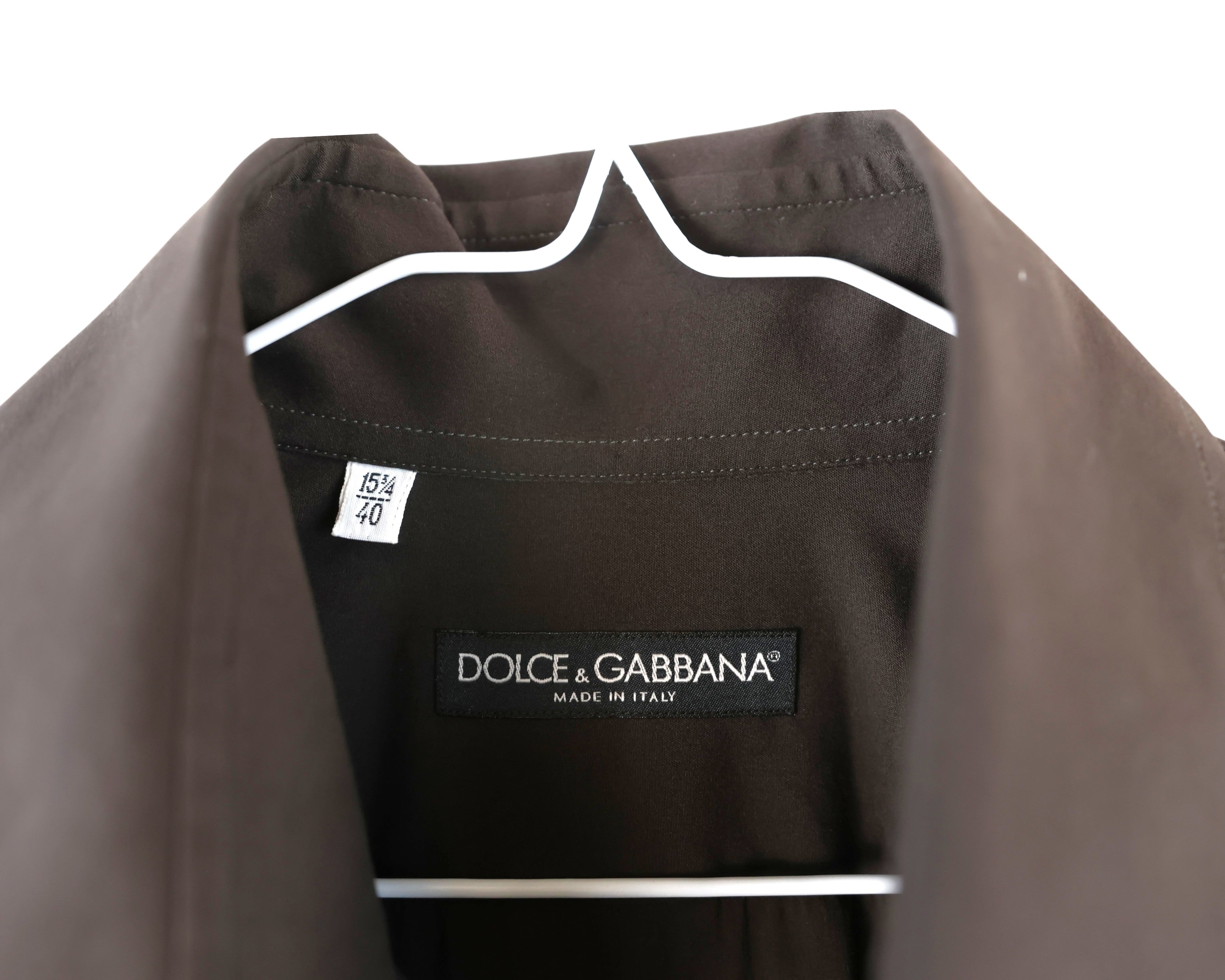 Dolce Gabbana brown dress shirt