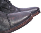Christian peau dark brown leather boots