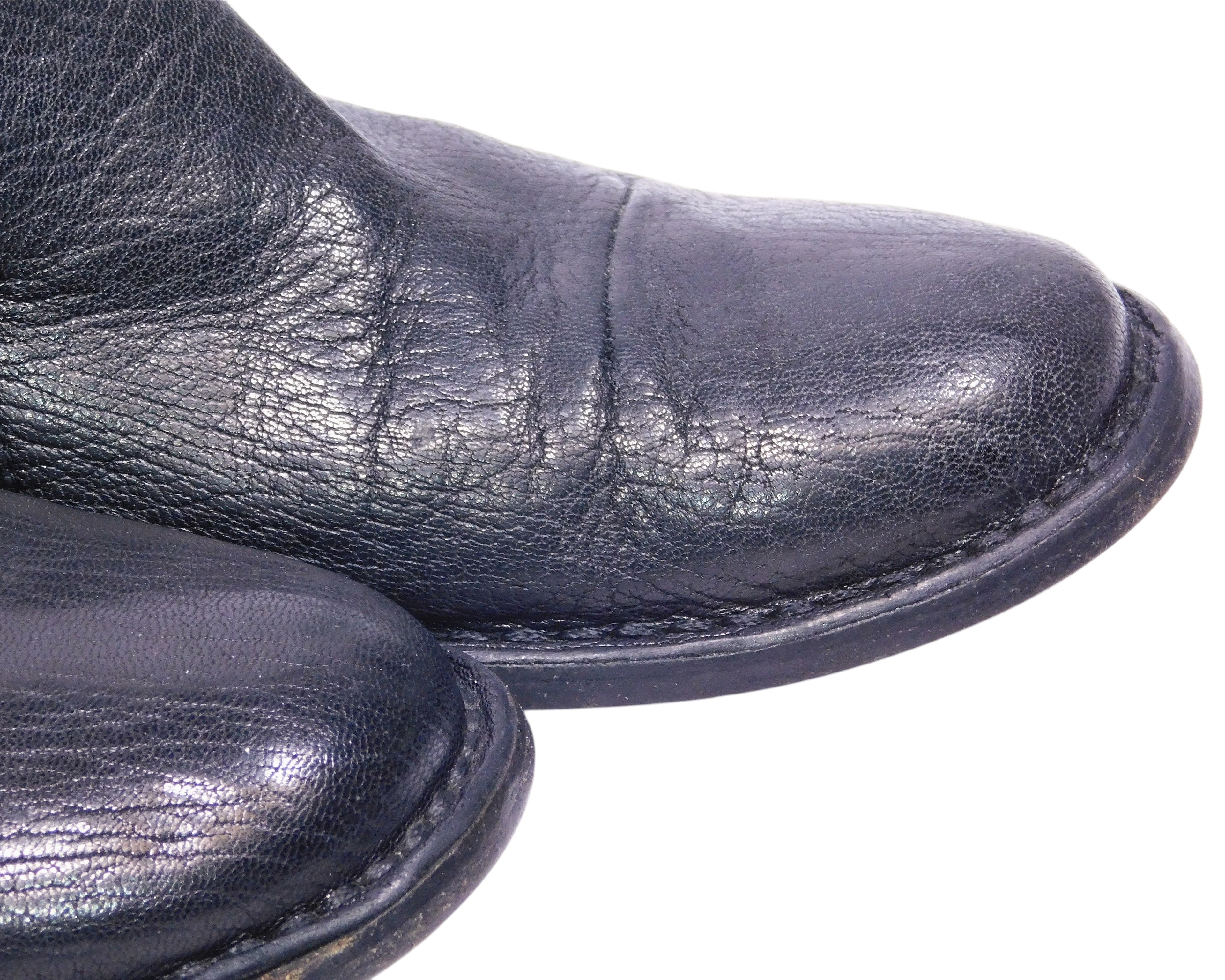Costume National black Leather Loafers