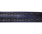 Kenji Ito Comme ca collection black leather crocodile texture belt