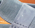 Moreschi dark blue leather shoes