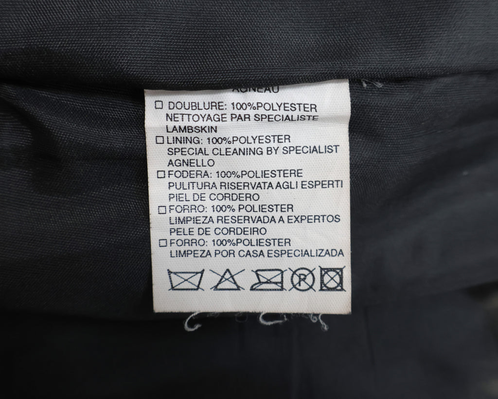 Vent Couvert black lambskin pants
