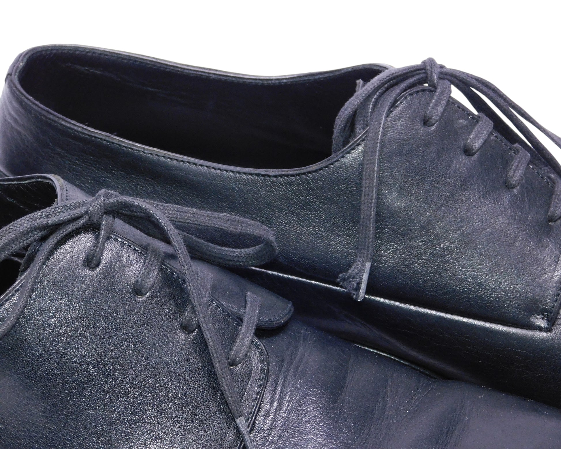 Christian Dior black leather shoes