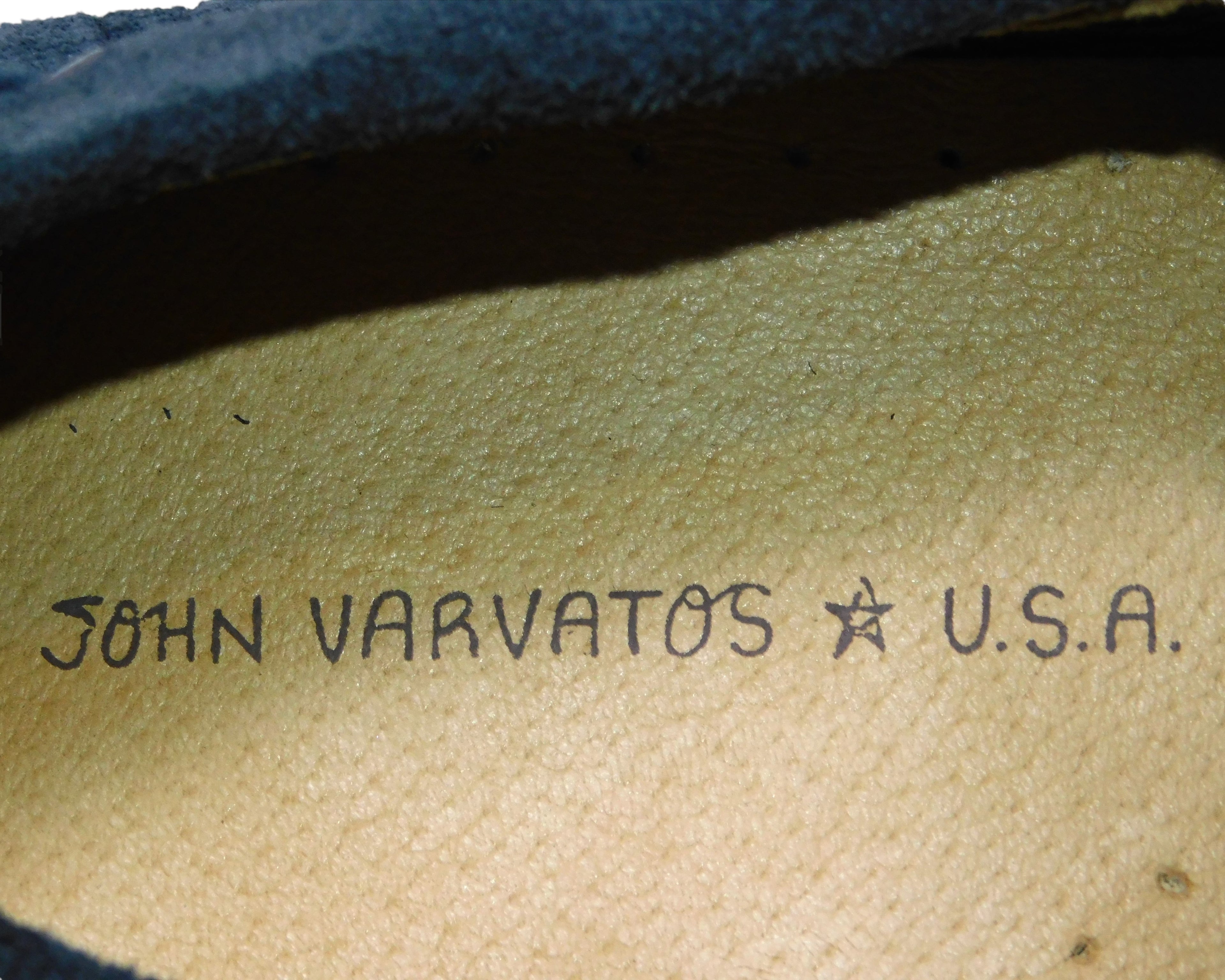 John Varvatos star USA navy boat shoes