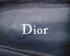 Christian Dior black leather shoes