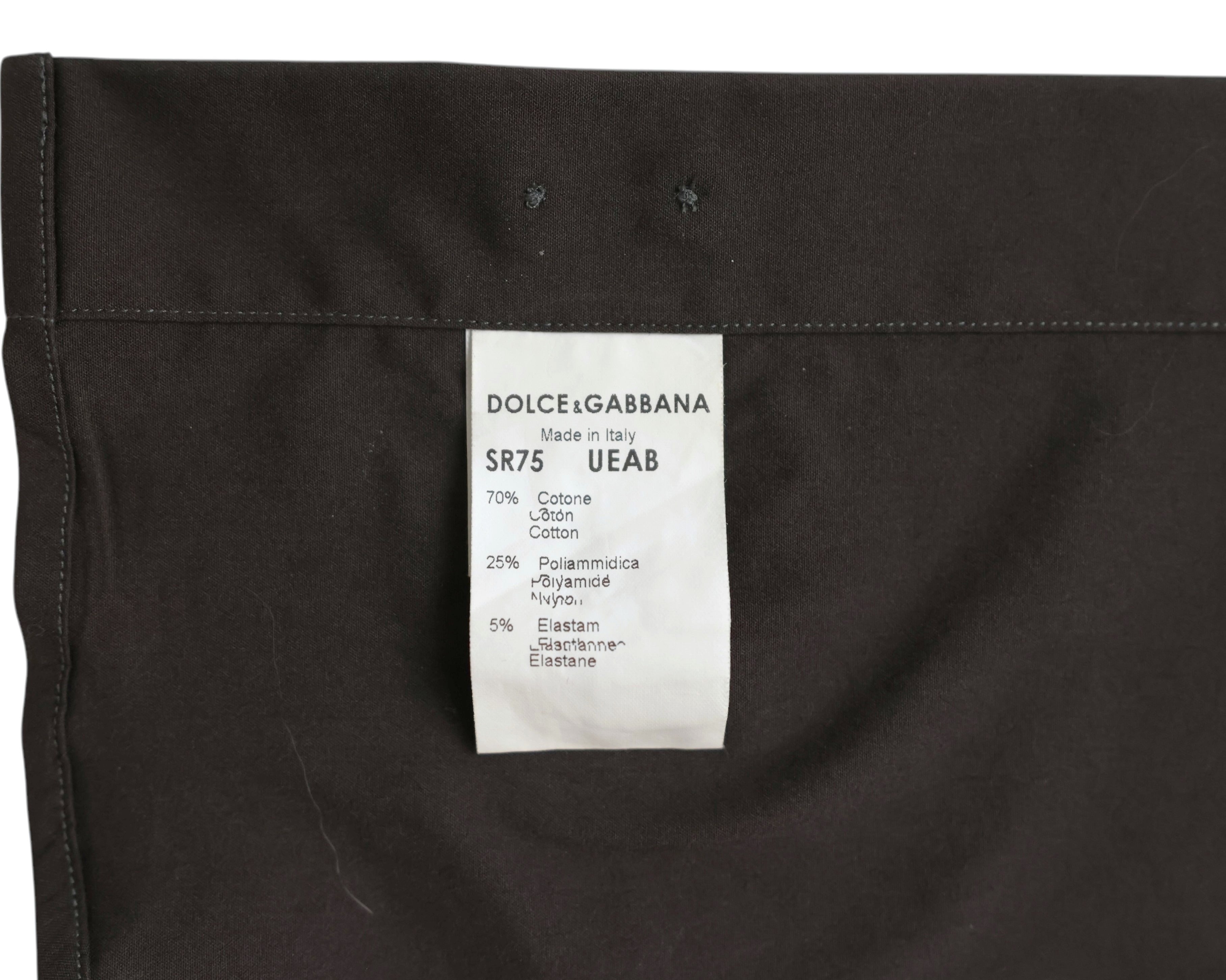 Dolce Gabbana brown dress shirt