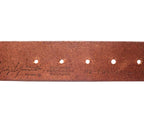 Yohji Yamamoto brown leather belt with studded rivet