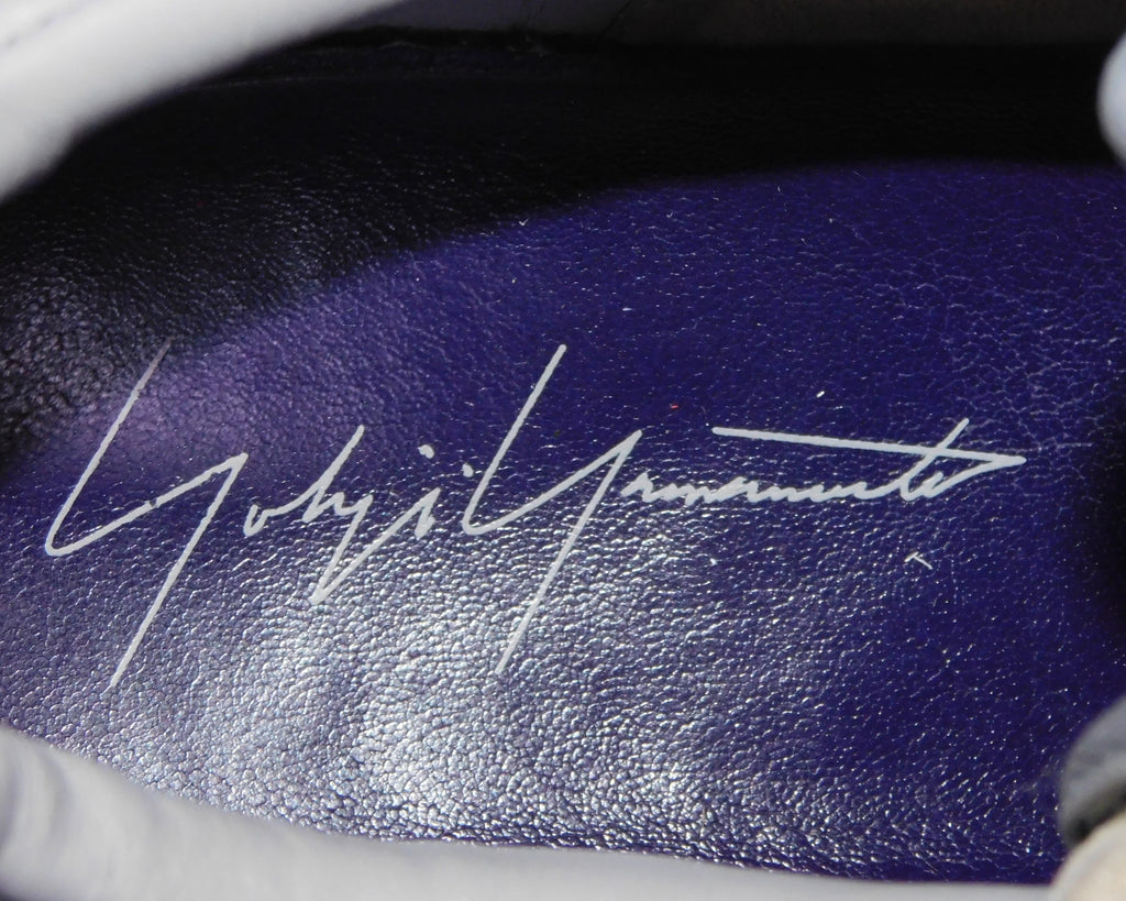 Yohji Yamamoto adidas 2002 gray and purple leather sneakers
