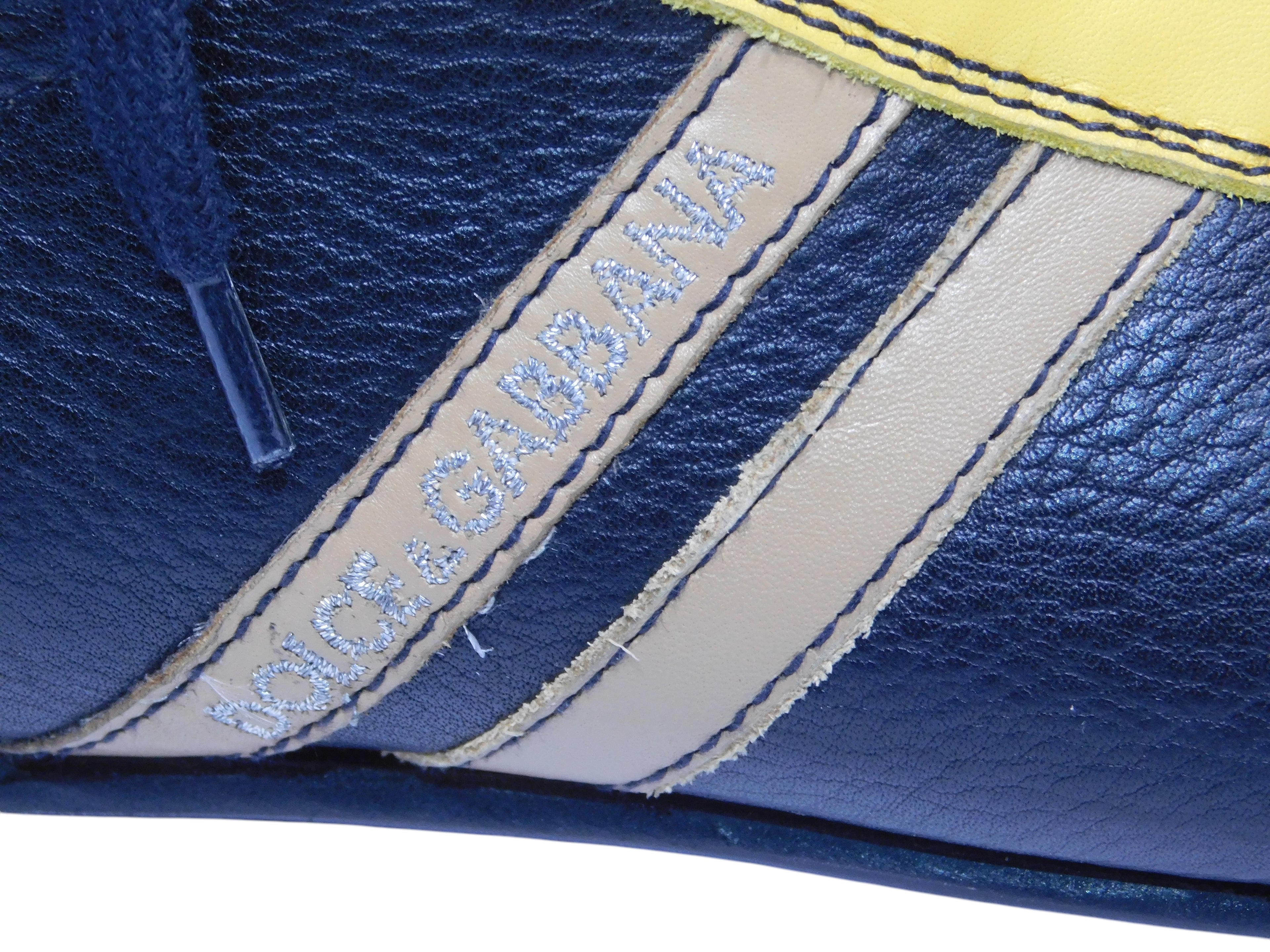 Dolce Gabbana black and yellow shoes