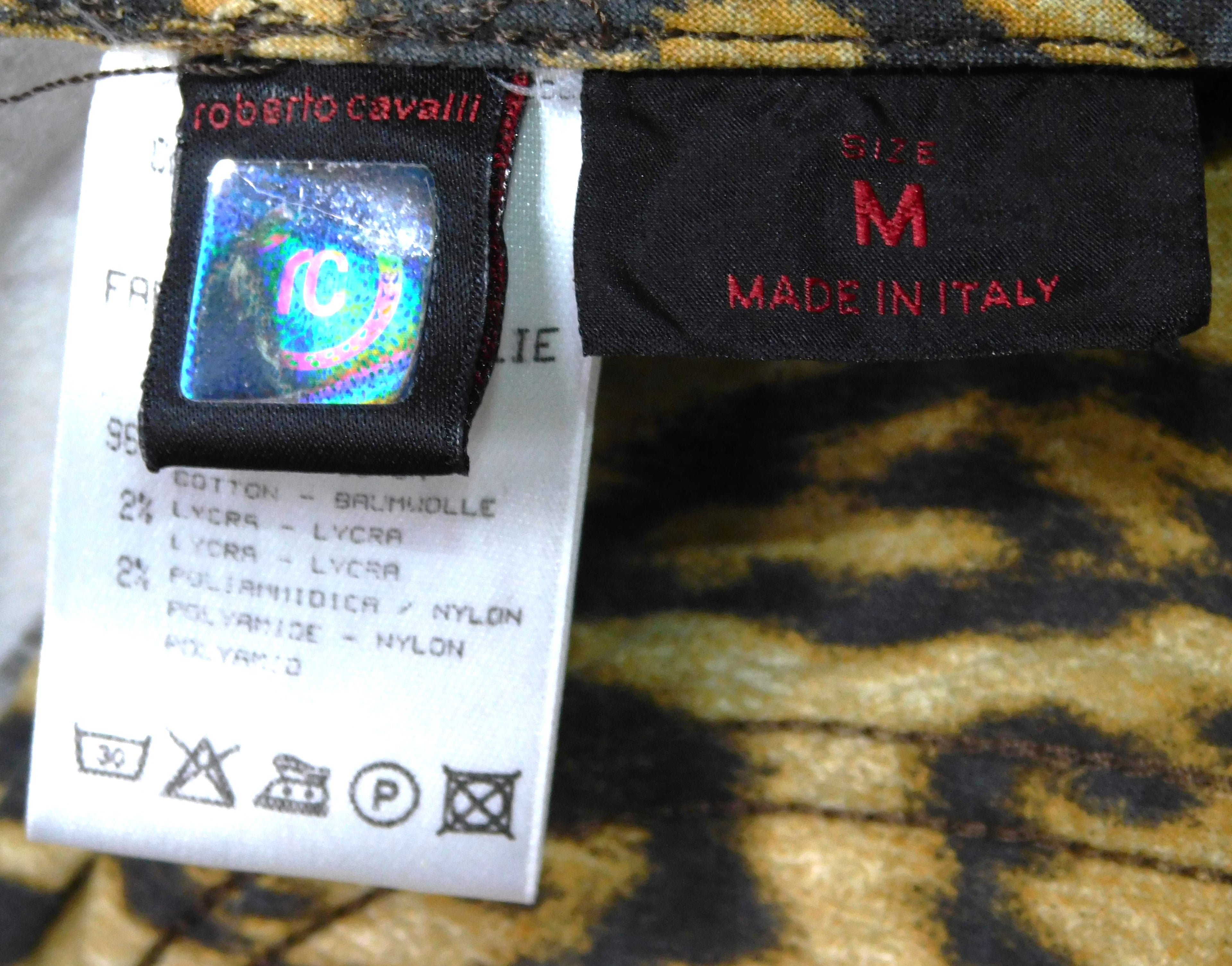 Roberto Cavalli Y2K brown vintage denim pants