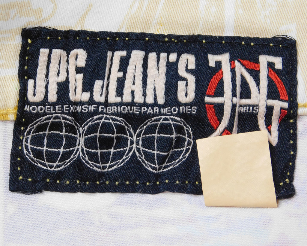 Jean Paul Gautier 90s Graphic cartoon comics print safe sex forever pants