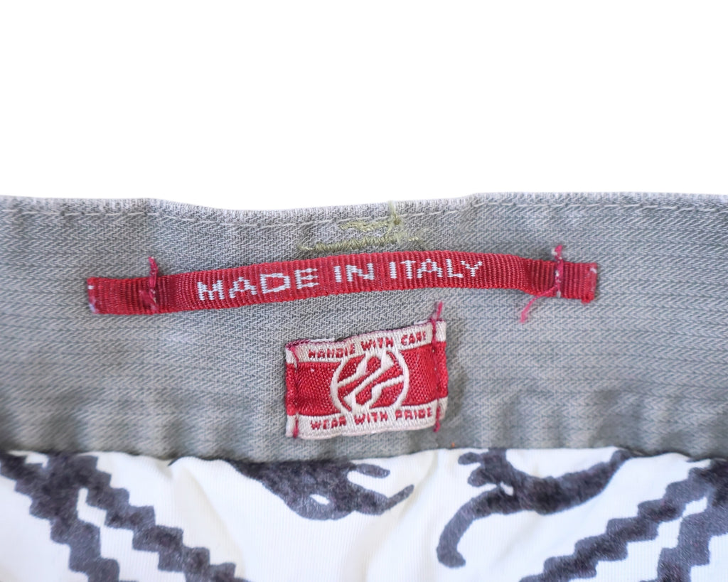 Ra-re pants with patchwork details, embroidery and studs