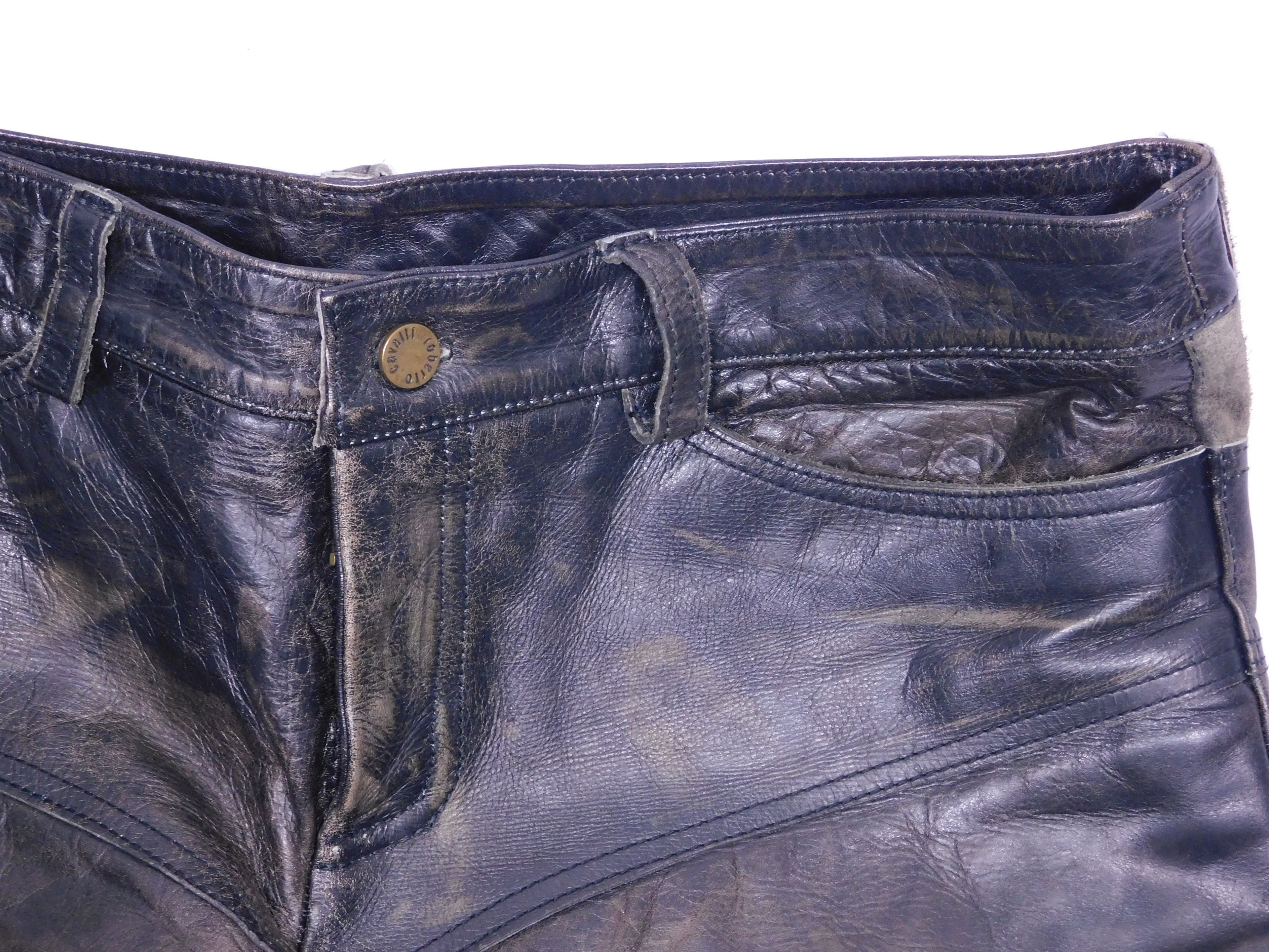 Roberto Cavalli leather pants