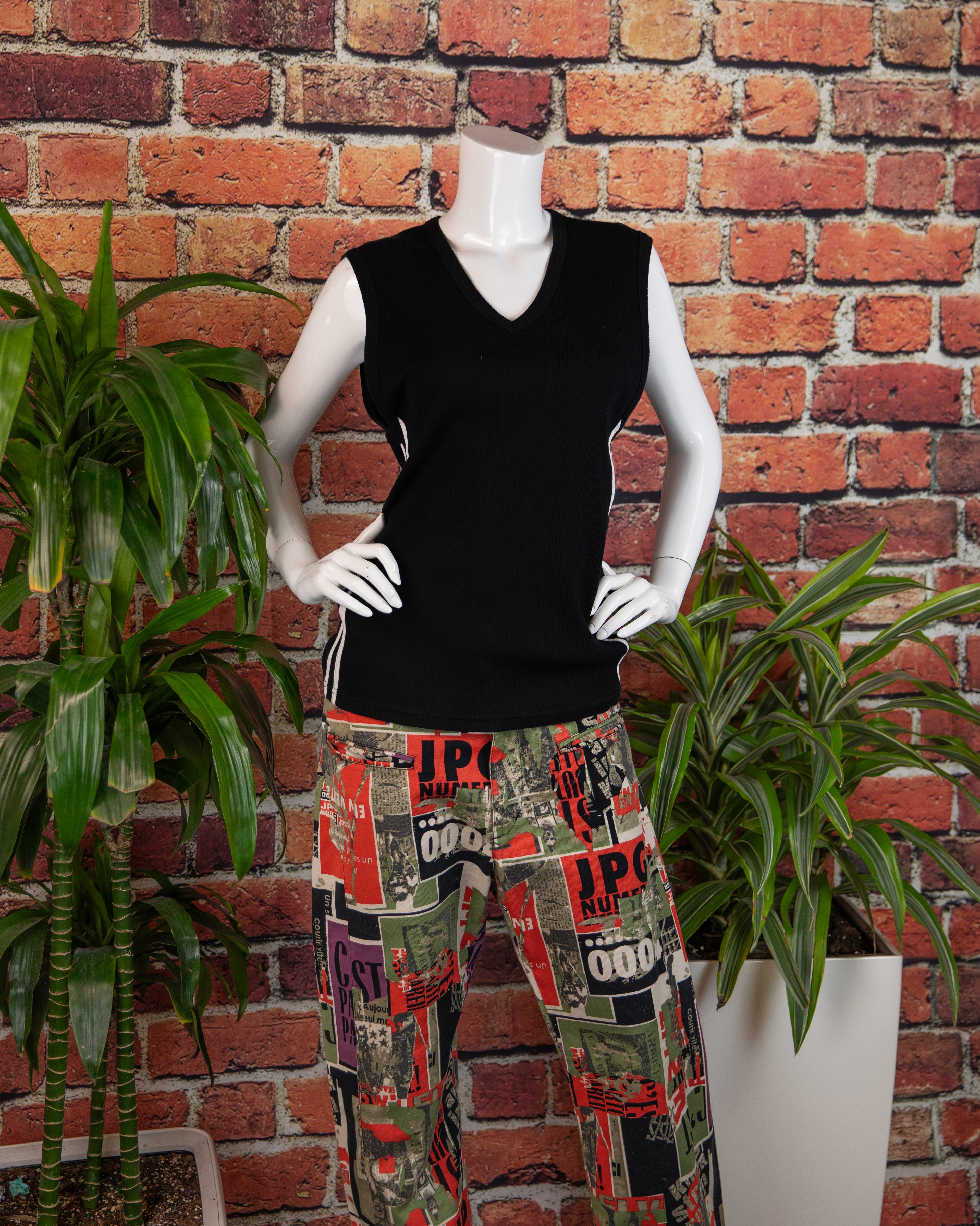 Dolce & Gabbana black and white tank top