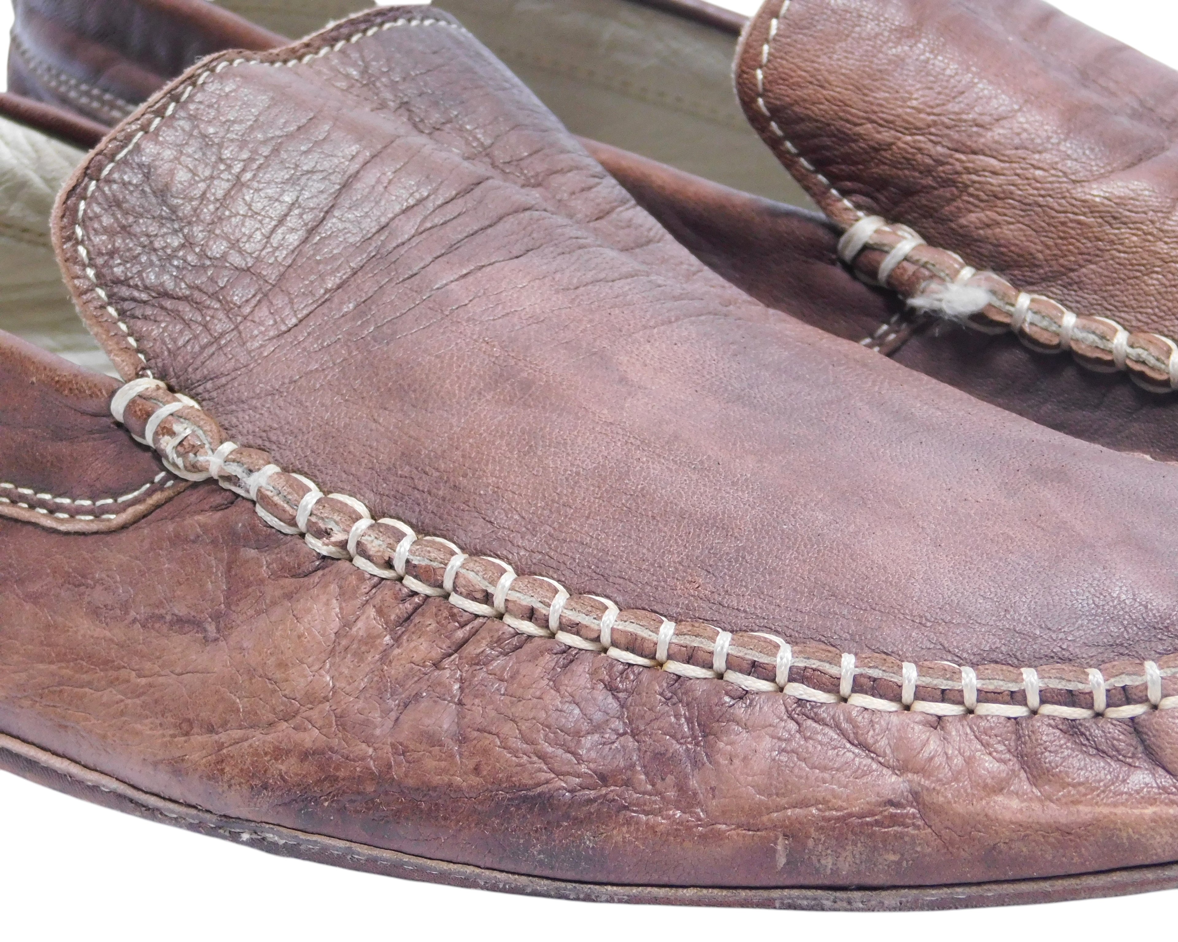 Roberto Cavalli brown leather moccasin