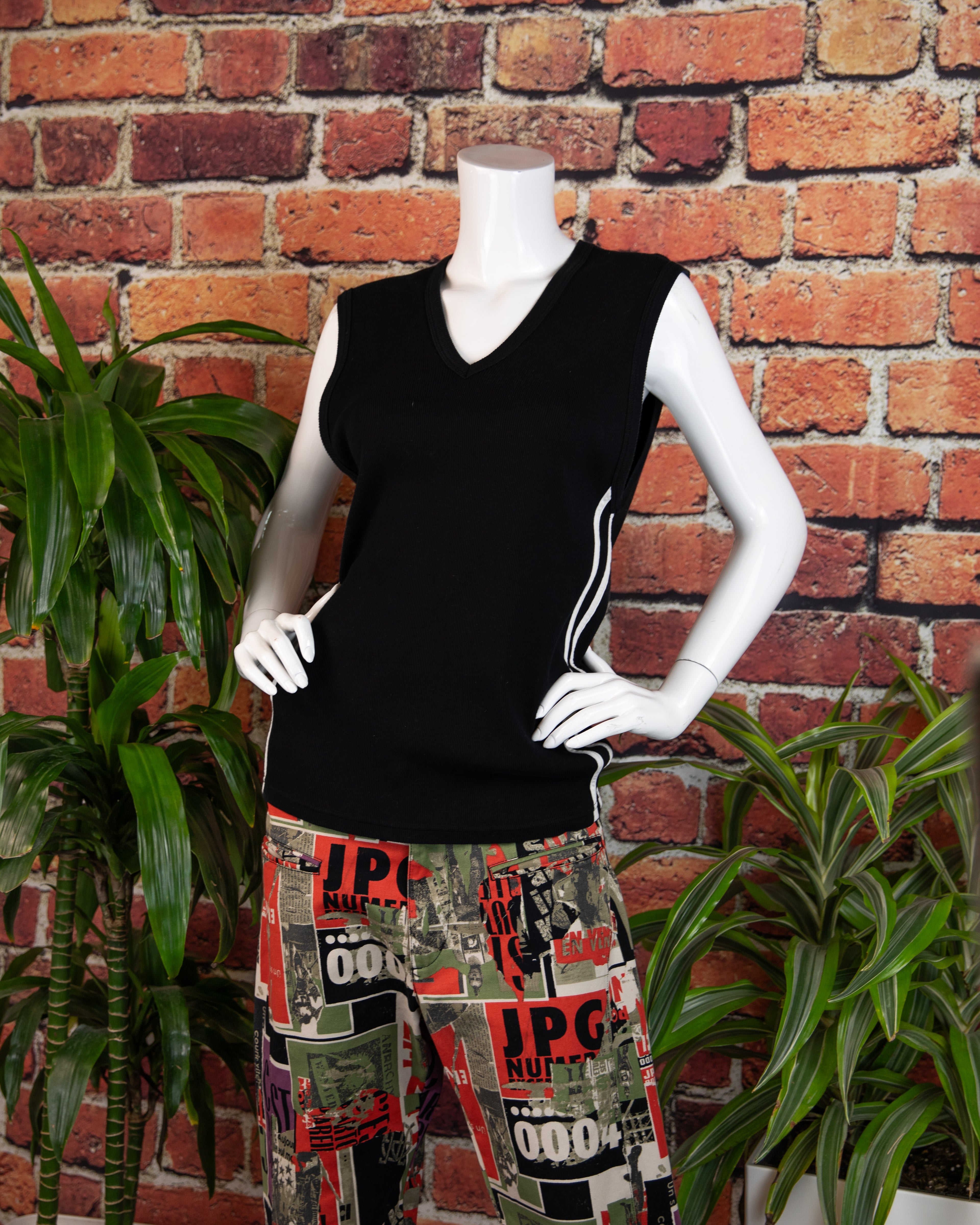 Dolce & Gabbana black and white tank top