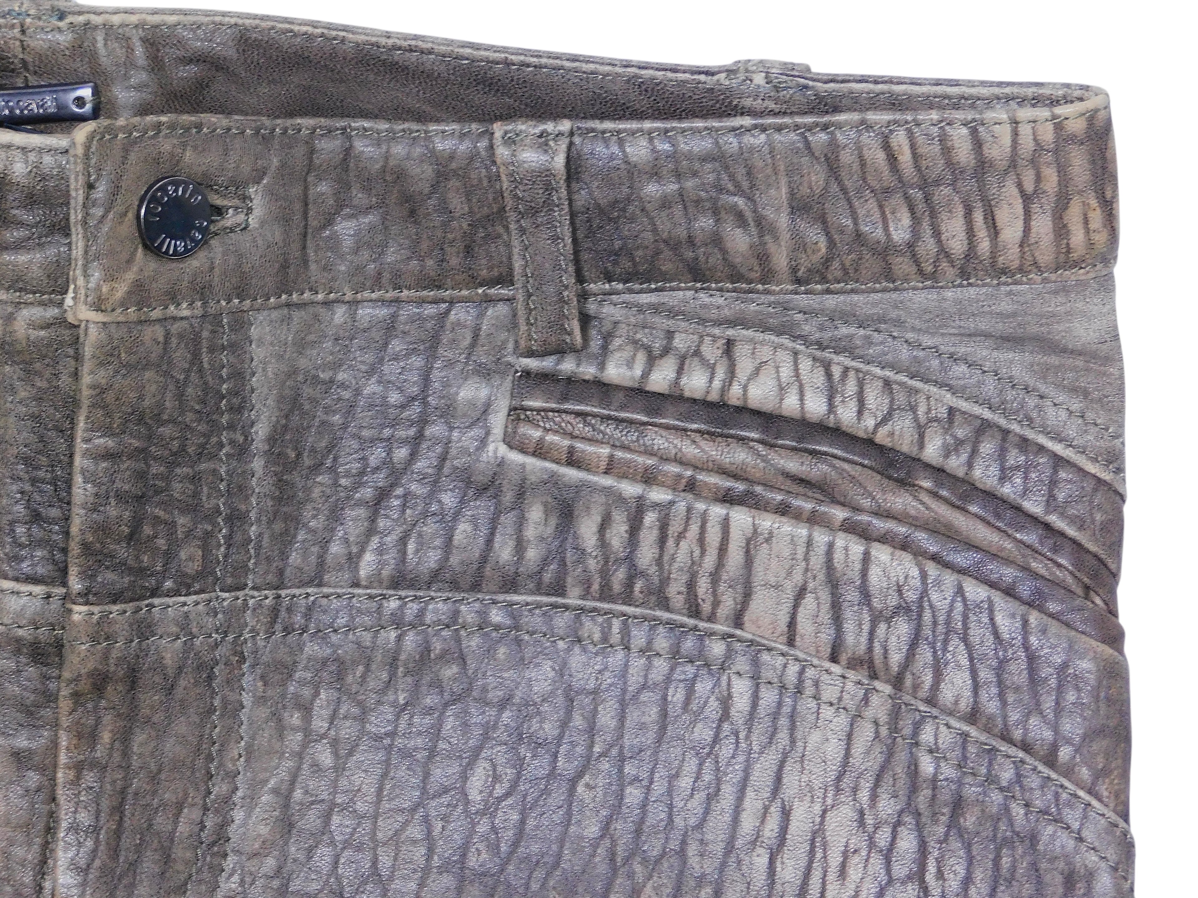 Roberto Cavalli leather pants