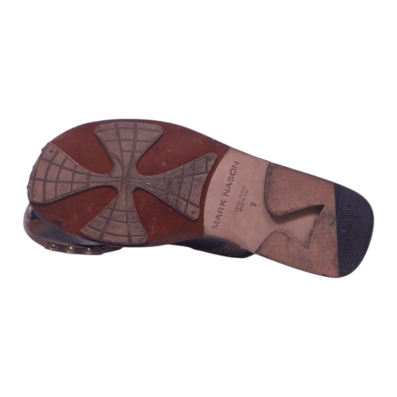 Mark Nason distressed leather dragon sandals