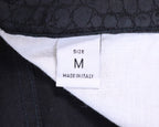 Roberto Cavalli Crocodile-pattern Black Pants