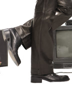 Gianni Versace classy black leather boots