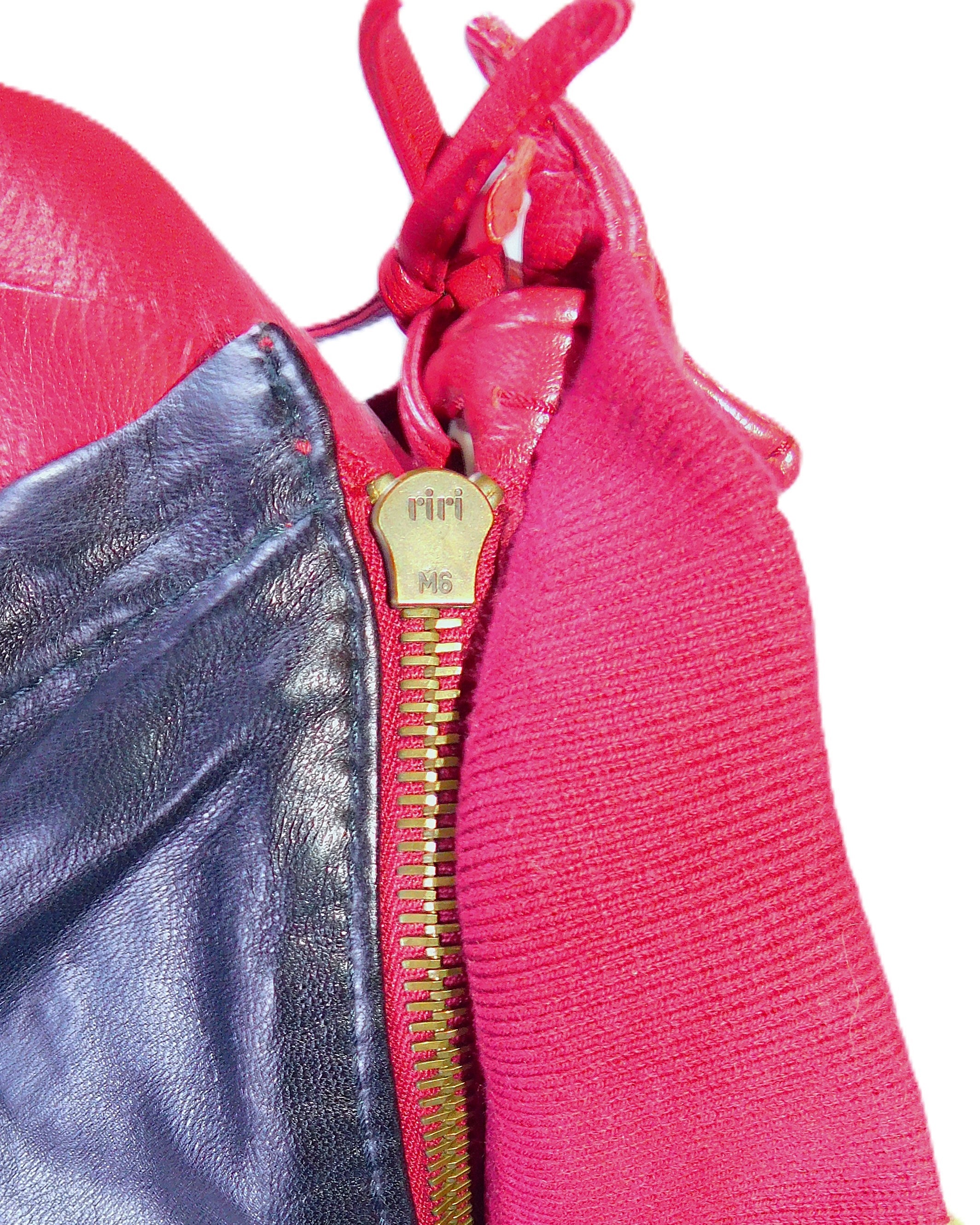 Gianfranco Ferre dark red leather jacket