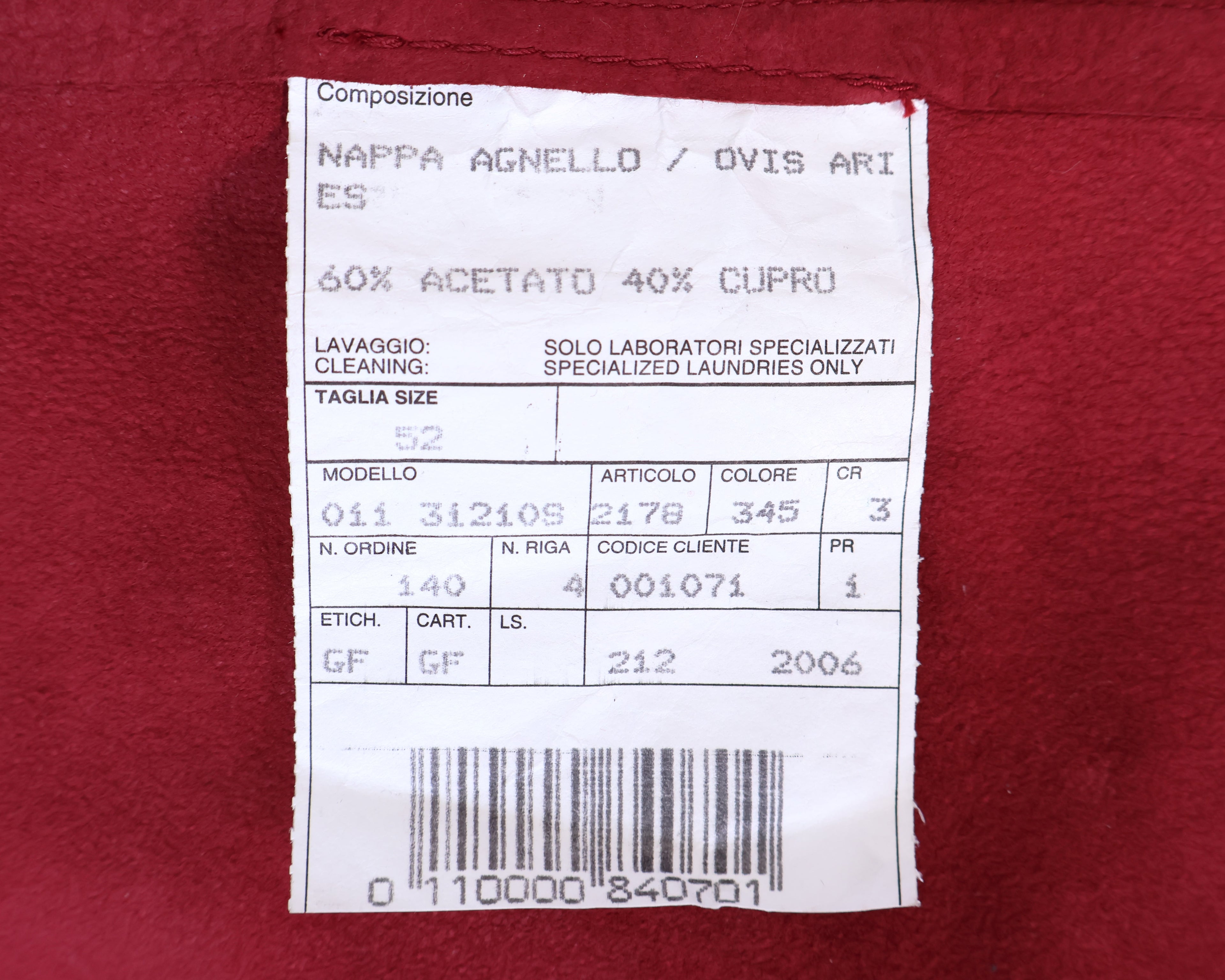 Gianfranco Ferre dark red leather jacket