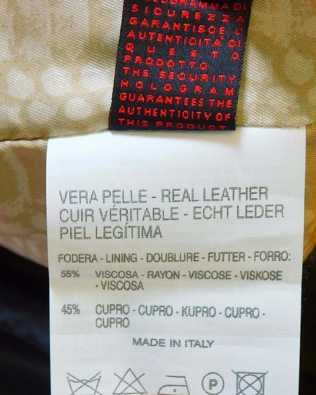 Roberto Cavalli black leather jacket