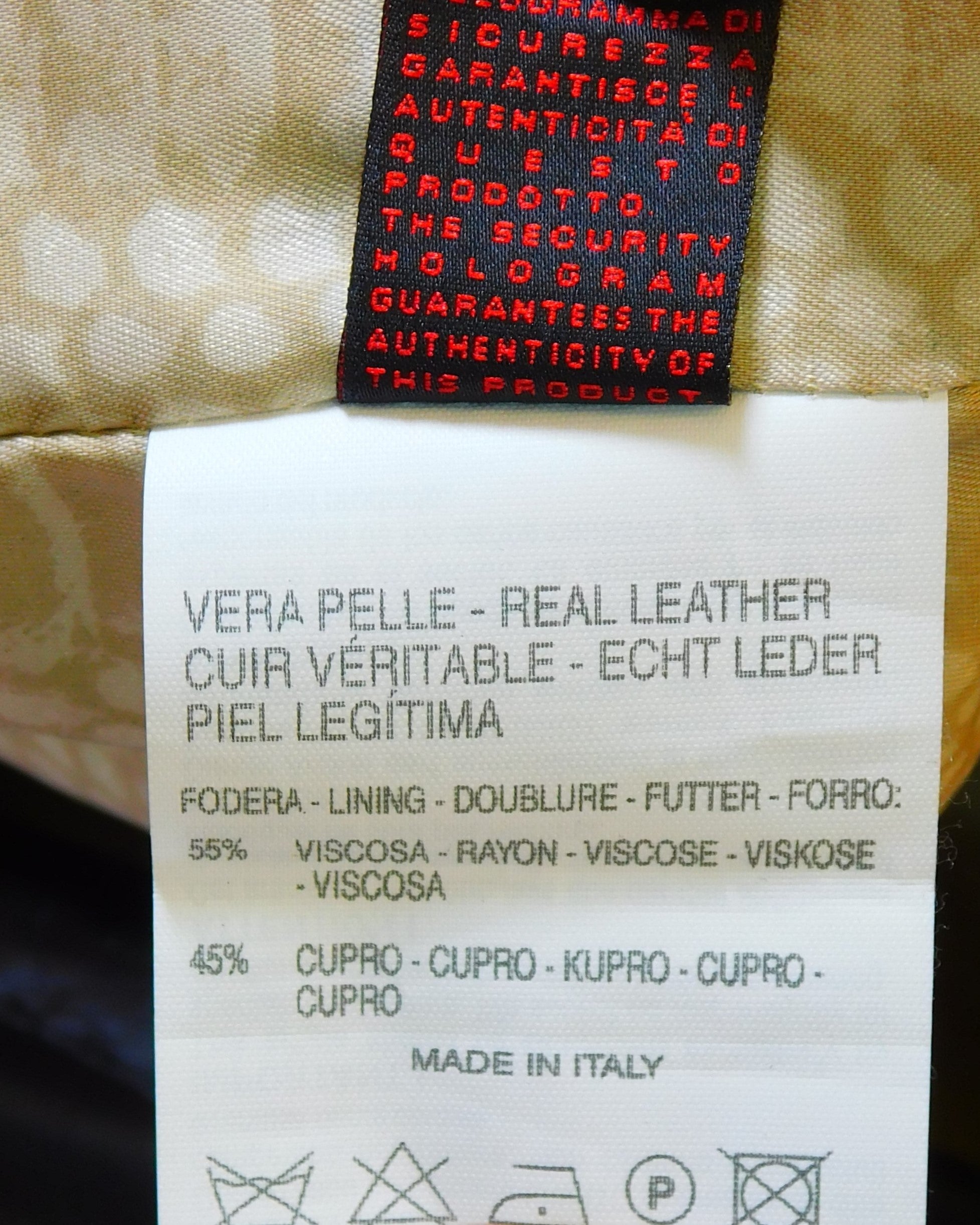Roberto Cavalli black leather jacket