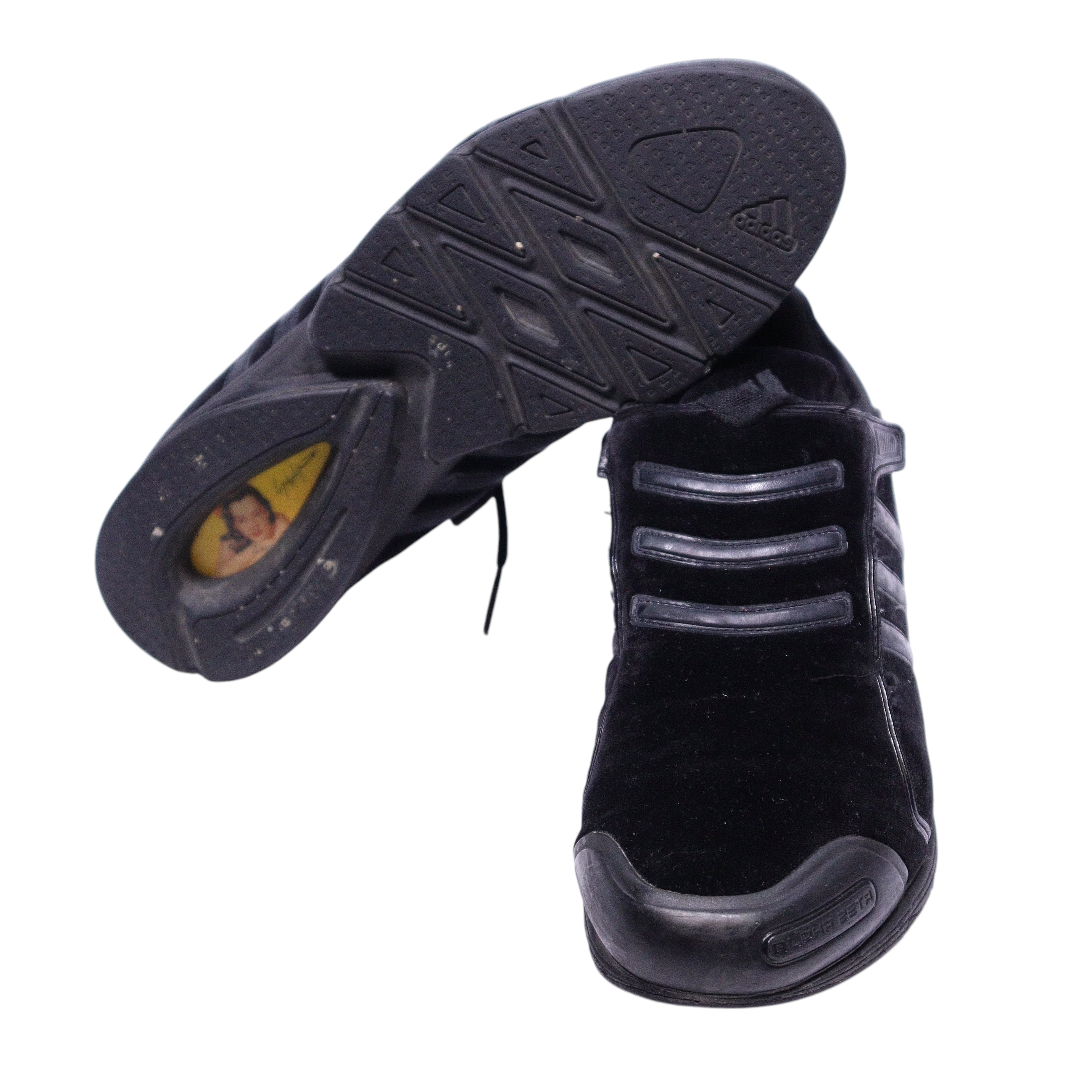 Yohji Yamamoto 2002 adidas black velvet sneakers