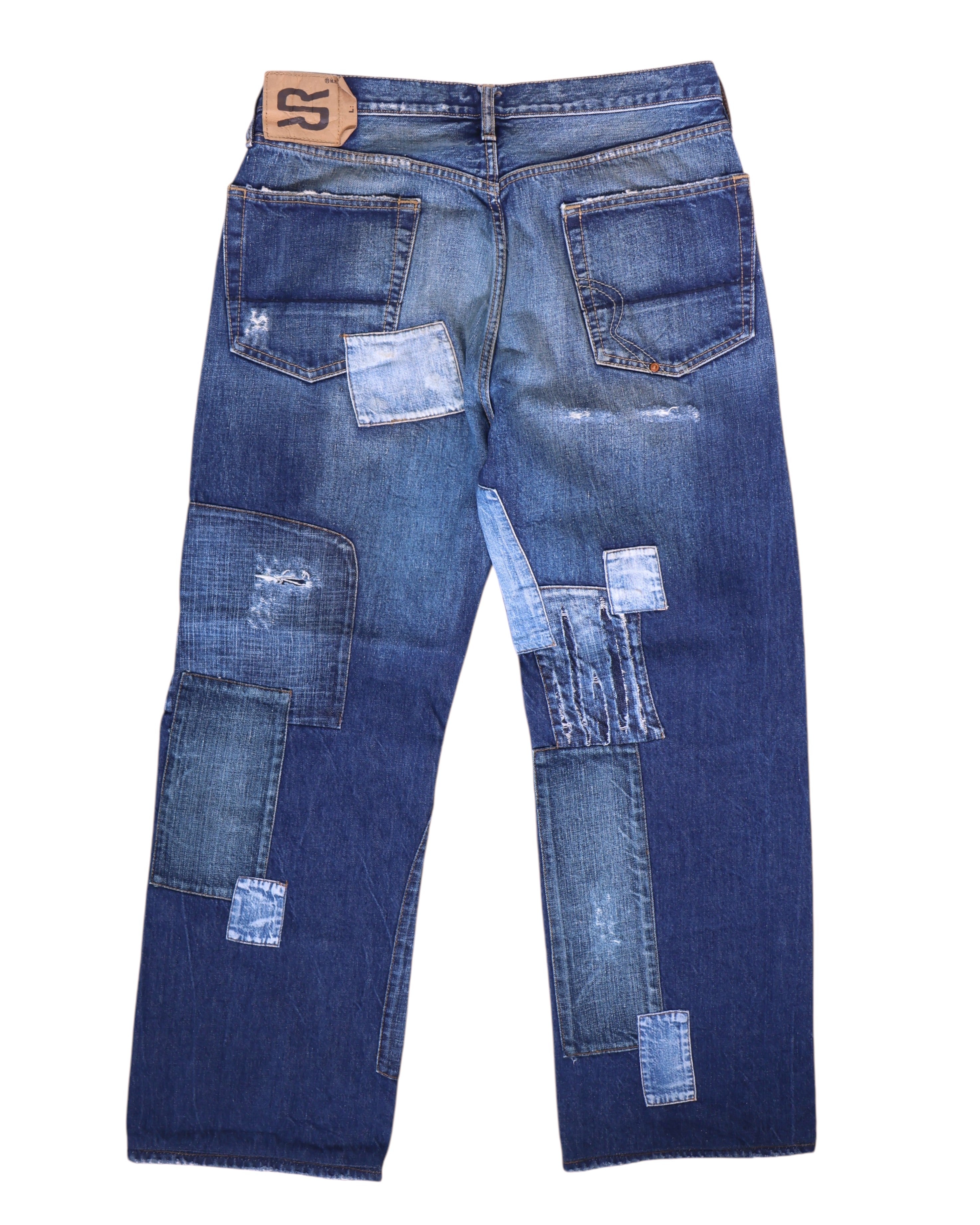 Ra-re patchwork jeans