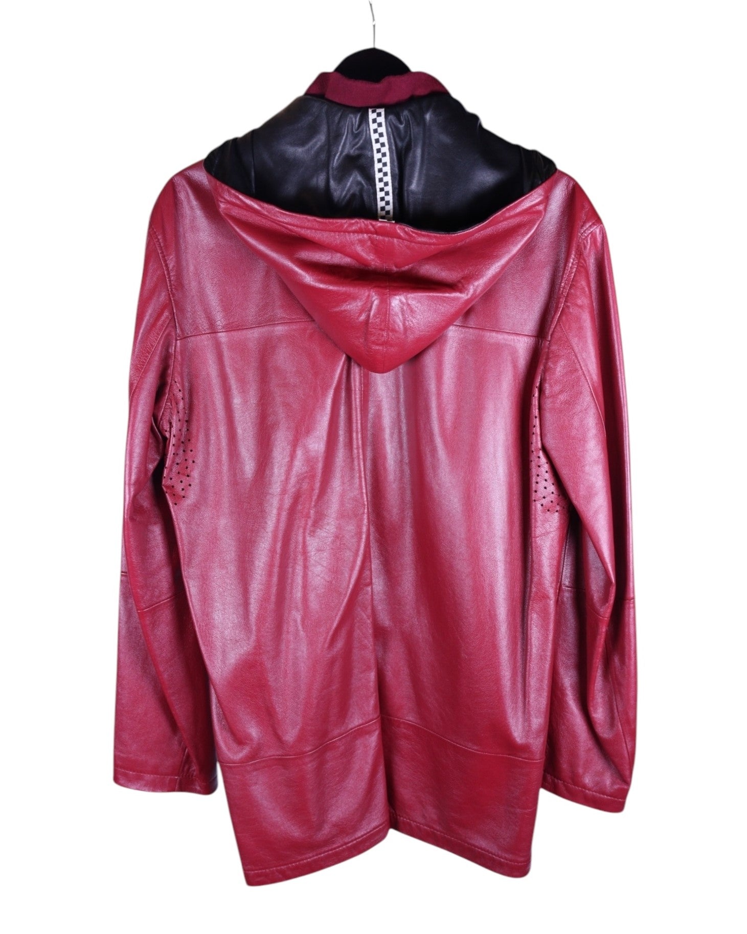 Gianfranco Ferre dark red leather jacket