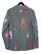 Voyage Mazzilli Michielsens kaki jacket with flowers embroidery
