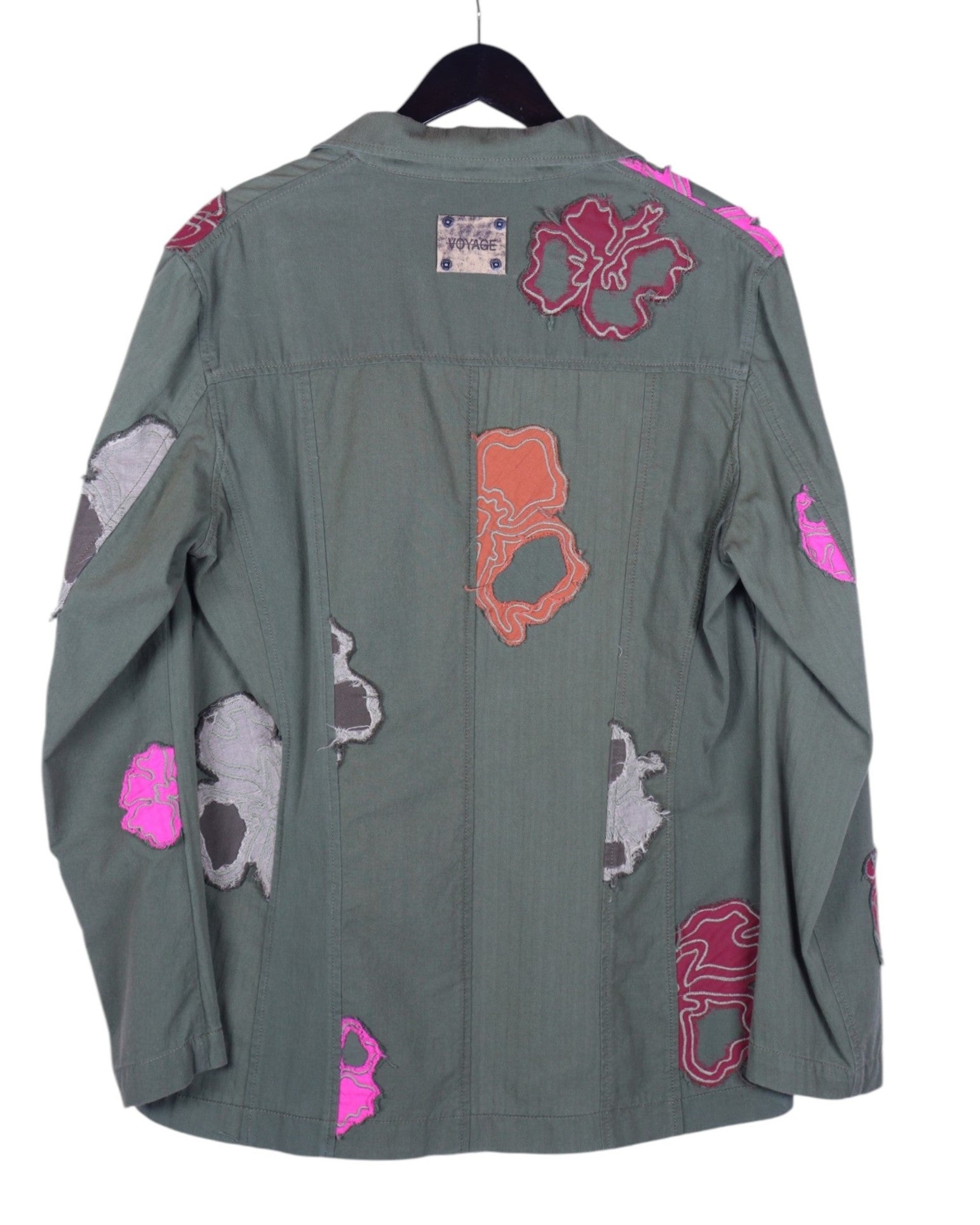 Voyage Mazzilli Michielsens kaki jacket with flowers embroidery